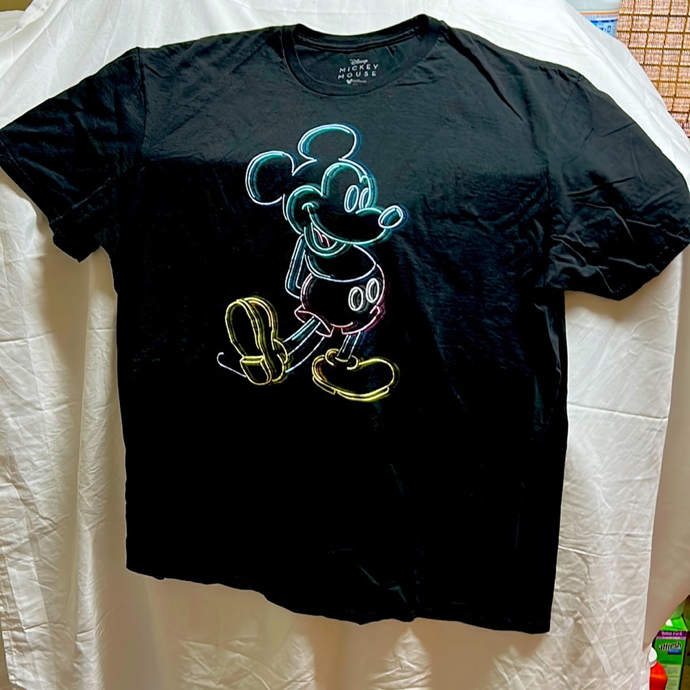 Neon Mickey Mouse t shirt (XL)
